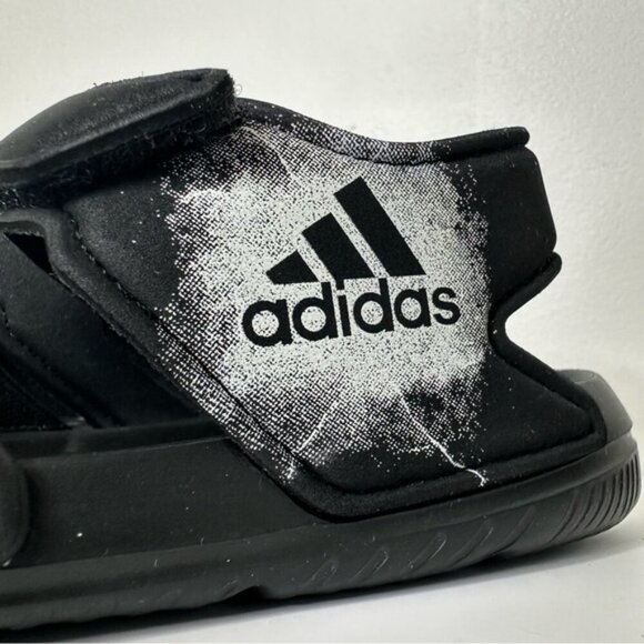 NWT Adidas kids Altaswim open toe sandals in Black size 11K - Picture 4 of 16